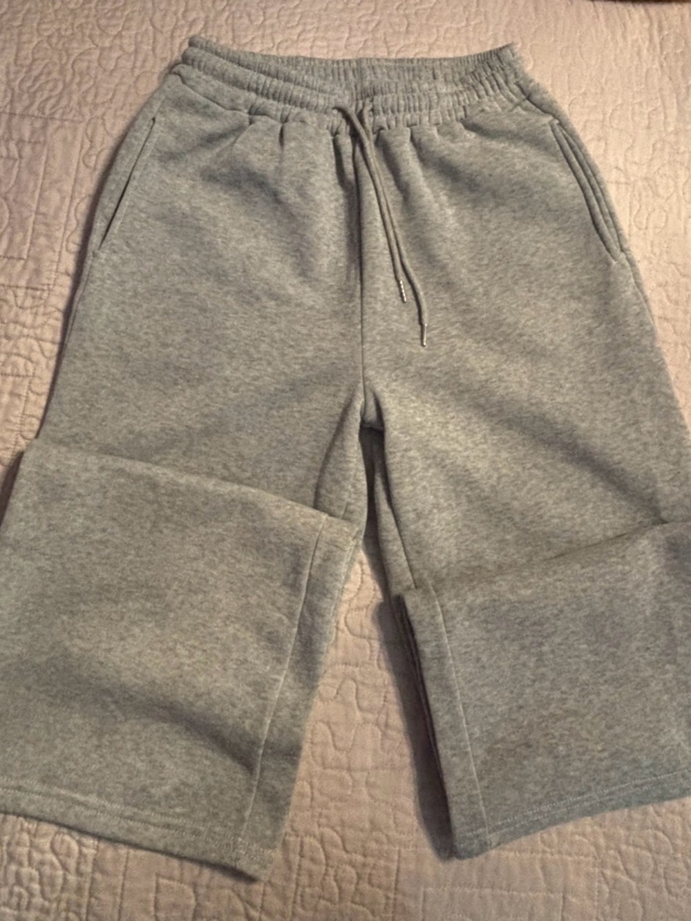 Gray Women’s Fleece Sweatpants - Comfort Fit